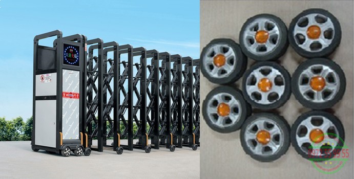 Thay Bánh xe cổng xếp